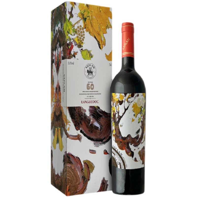 西夫拉姆 法国红酒 油画系列60年树龄 干红葡萄酒 750ml 单盒