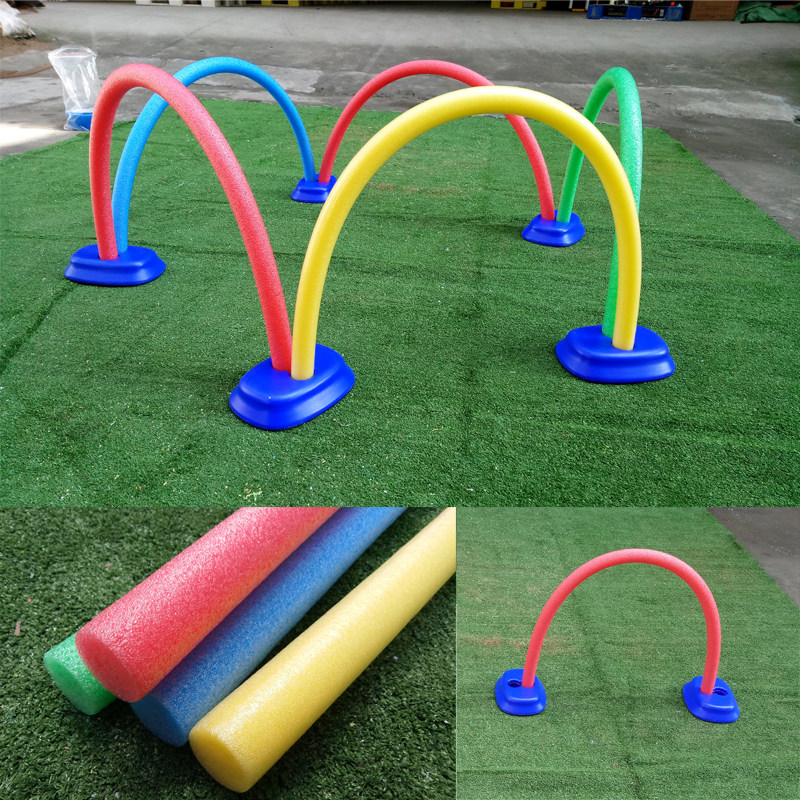 幼儿园实心体操海绵棒环泡沫面条彩色棍软棒儿童玩具亲子游戏棒