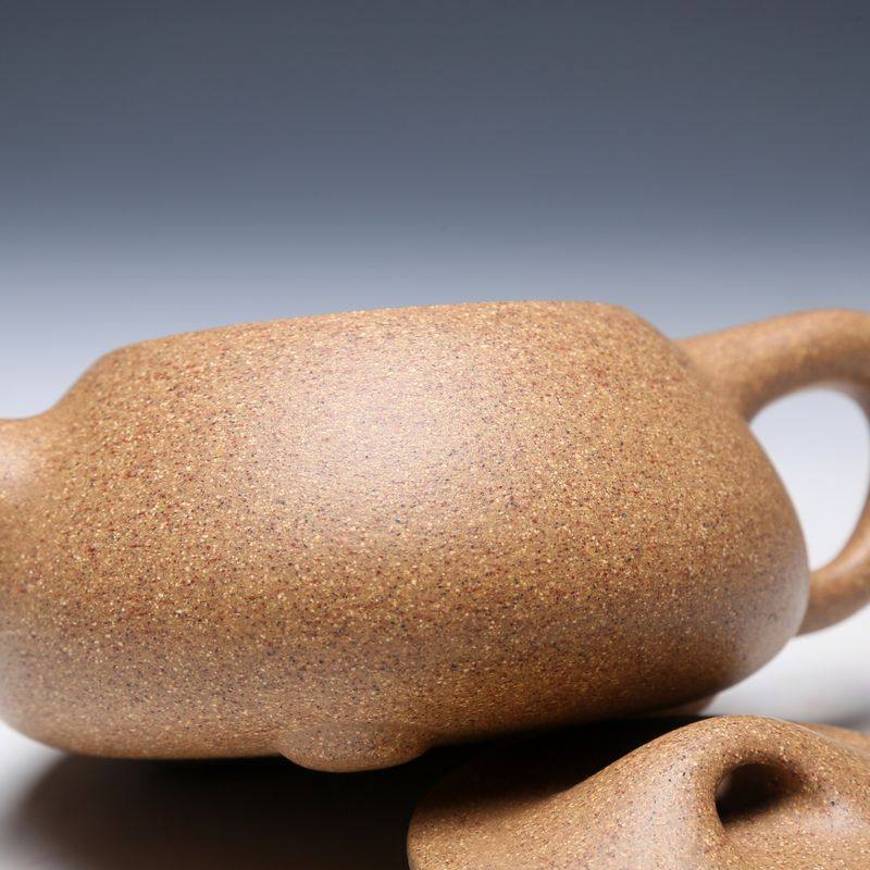 金奖 极品七彩老段泥 著名陶艺家 张佳龙 石瓢 430cc