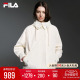 FILA Emerald斐乐女士梭织外套2024春季新款休闲时尚宽松连帽风衣