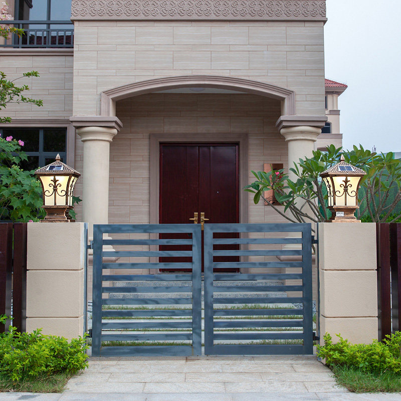 柱头灯太阳能灯户外围墙灯花园灯门柱灯家用别墅庭院灯防水大门灯