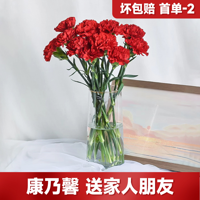 云南基地鲜花直发康乃馨鲜花百合花玫瑰花家用插花节日礼物花束