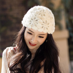 女士蕾丝包头帽子图片