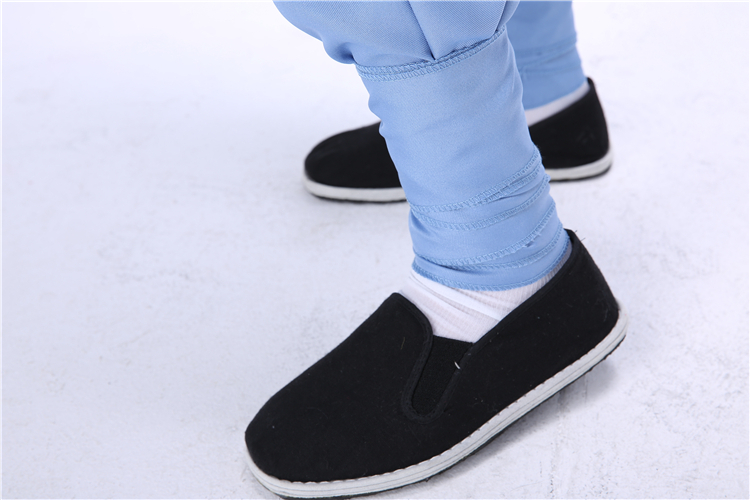 儿童八路军红军男女童黑色演出布鞋