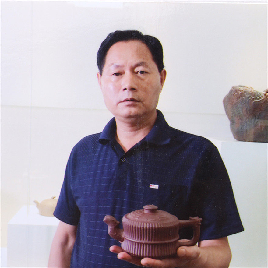 国家级工艺美术师 吴建强作品 龙头一捆竹 附证书 执壶照