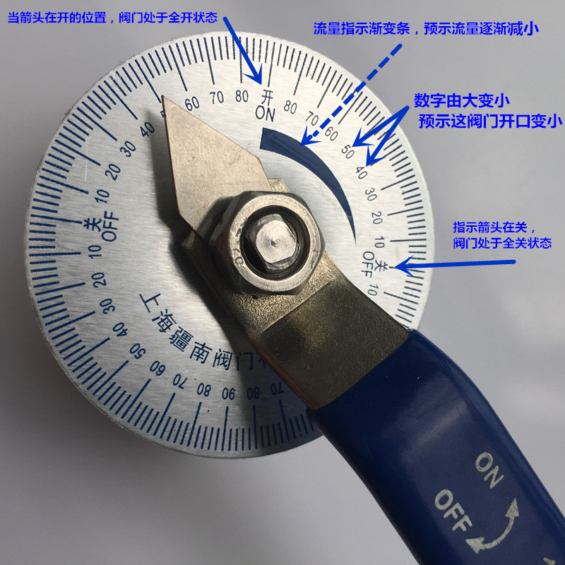 不锈钢调节球阀二片式内螺纹带刻度盘阀门手动水气体开关4分DN15