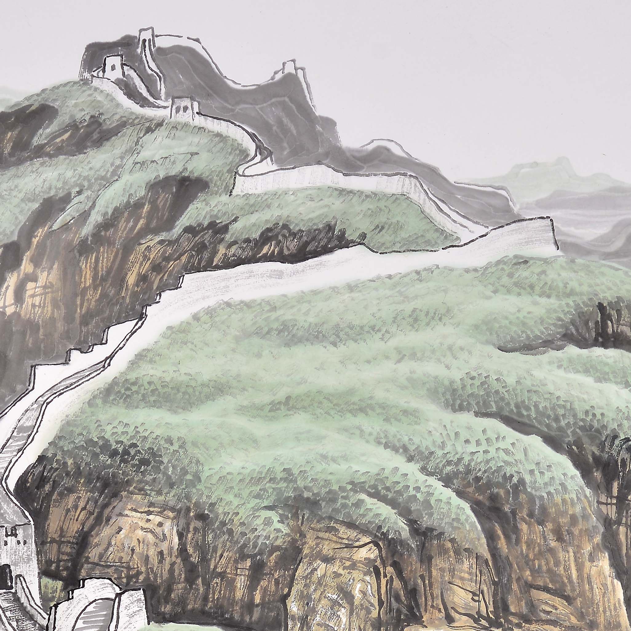 王志宝 《虎踞龙蟠》中国著名长城画家