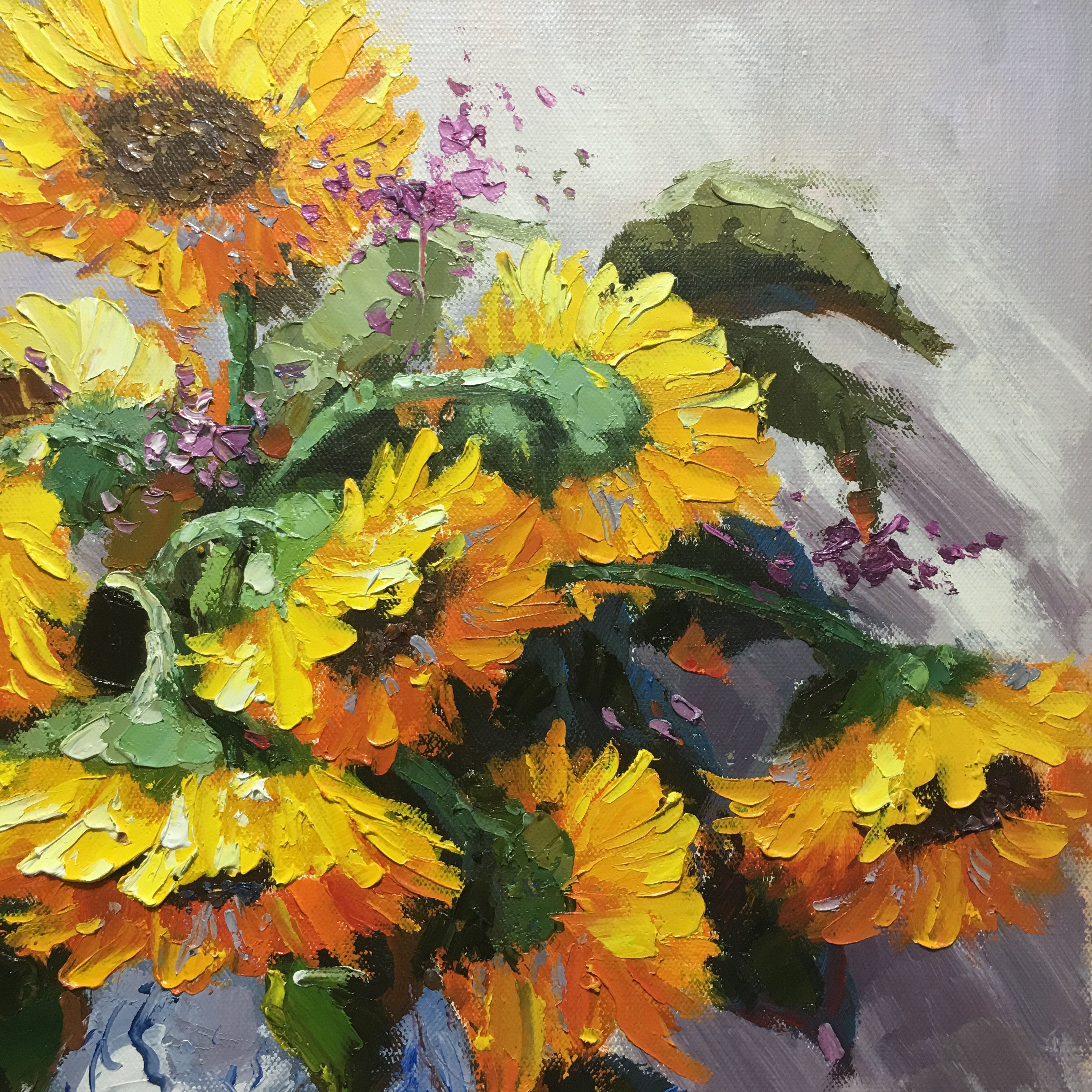 赵国祥《欣欣向荣》布面油画