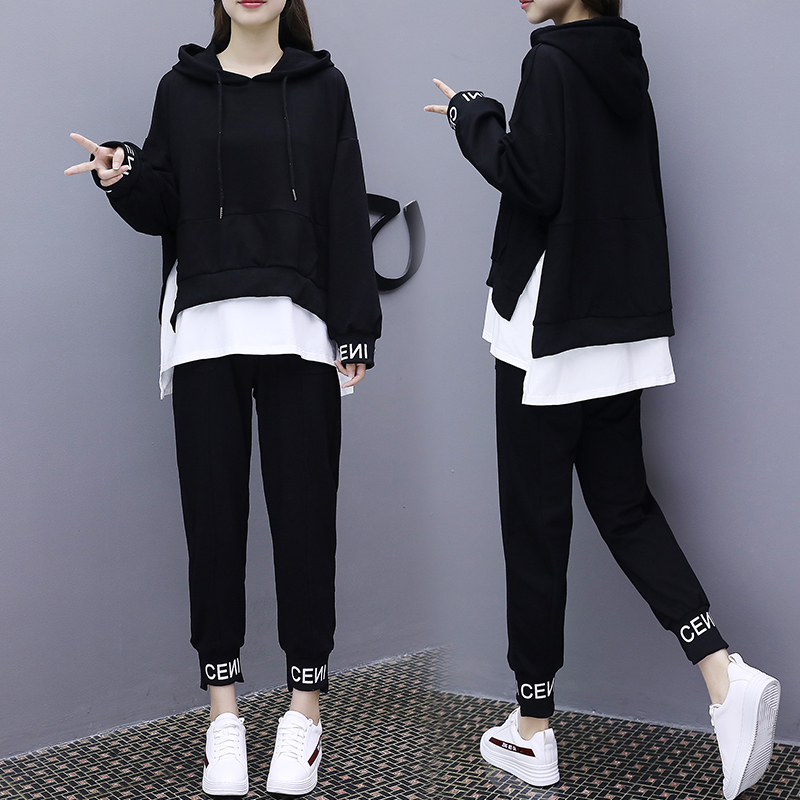 pregnant woman suit Two piece set Western style Autumn Autumn 2019 new pattern Fashionable Pregnancy pure cotton leisure time Sweaterin the Women's clothing/Boutique , Large size women category - from Buy2taobao.com to provide professional Taobao agent buy service