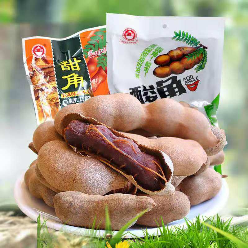 云南特产酸甜角350gx2袋甜酸角新鲜带壳果干罗望子散装孕妇小零食