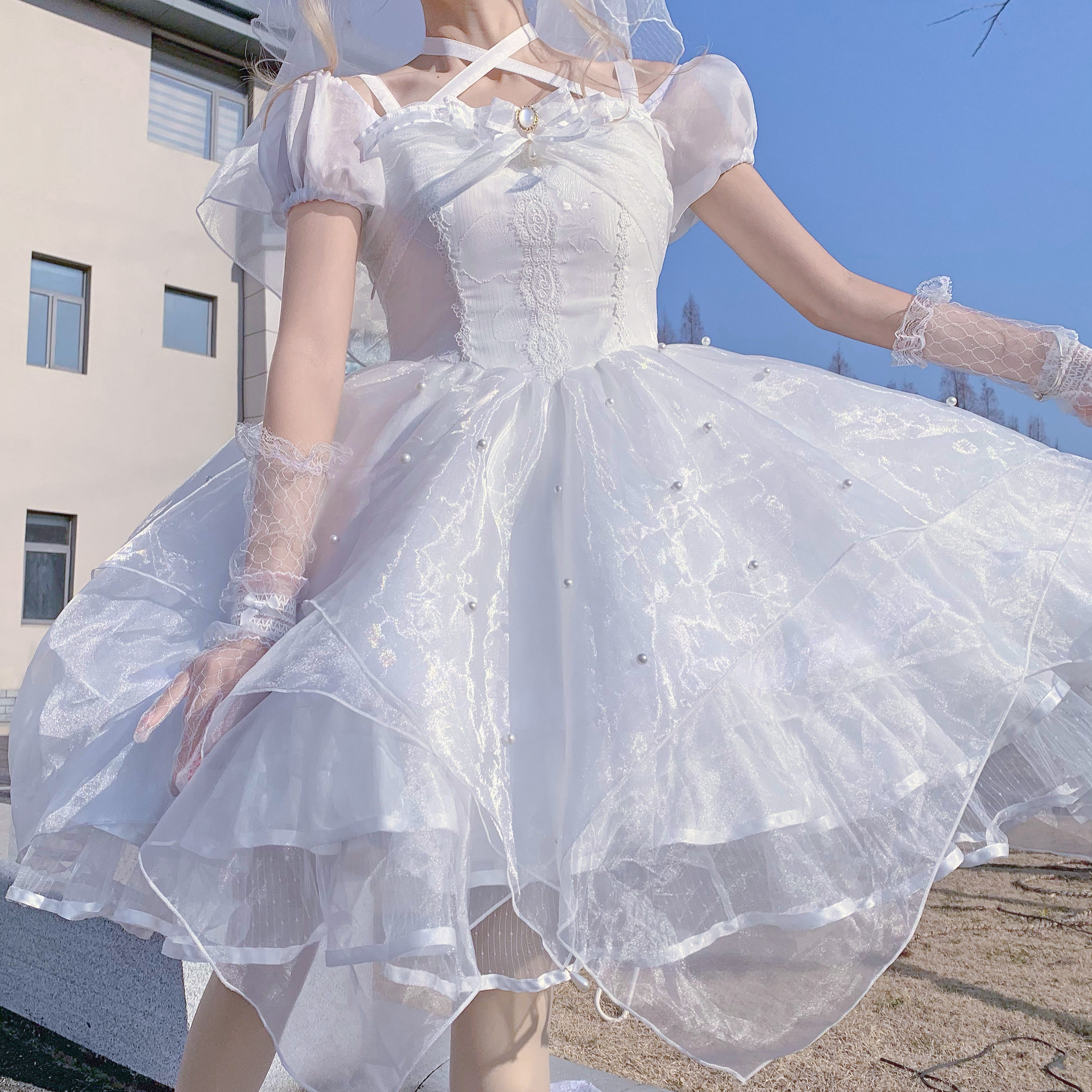 【尾款】无定金别拍月光精灵原创定制花嫁lolita仙气op jsk连衣裙