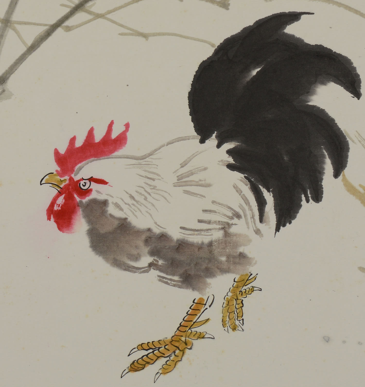 张大千高徒 周介夫作品 大吉图 76988108