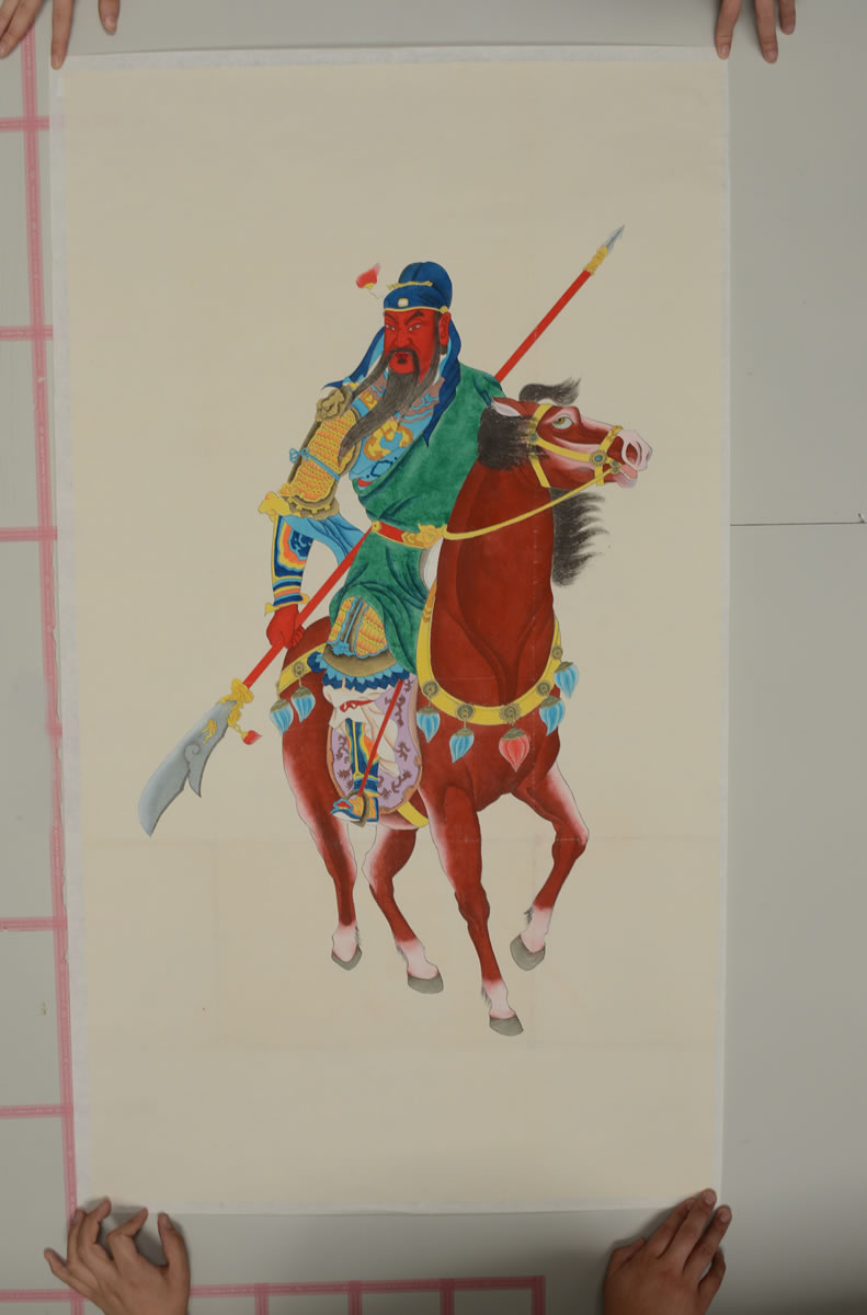 佚名 关公骑马图 76988085