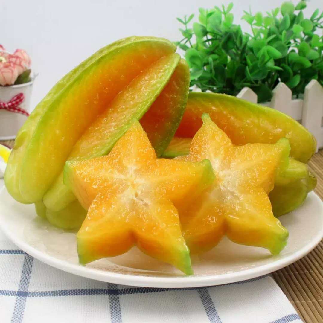 福建甜杨桃树上黄现货 新鲜水果海南 洋桃3斤装包邮6到8个