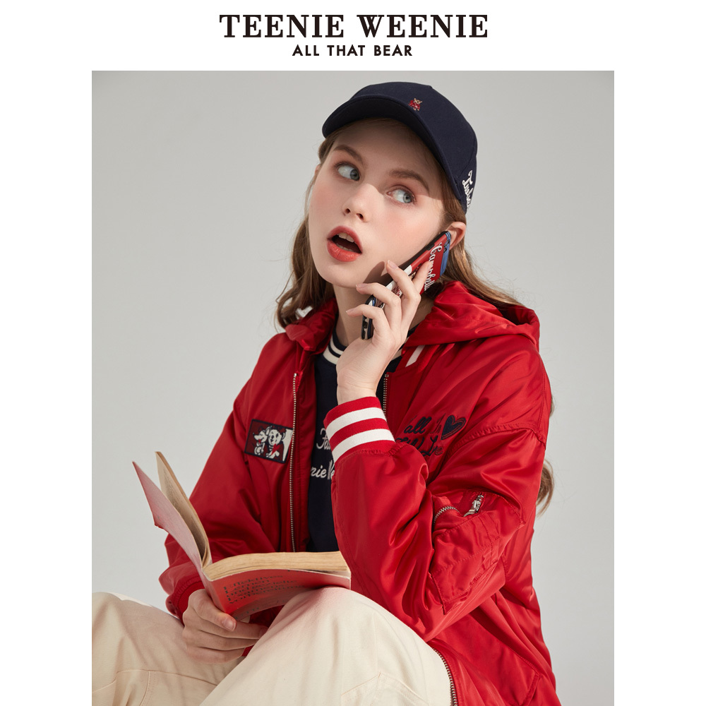 TeenieWeenie小熊2020春季新款女装字母图案棉服TTJP201102A