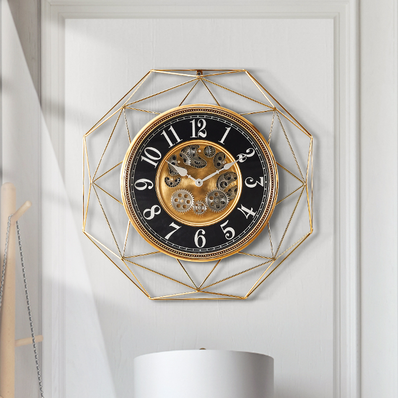 Northern Europe Living room wall decorate Pendant American style Metal Wall hanging TV backdrop decorate mirror Wall clockin the Home accessories , Mural category - from Buy2taobao.com to provide professional Taobao agent buy service