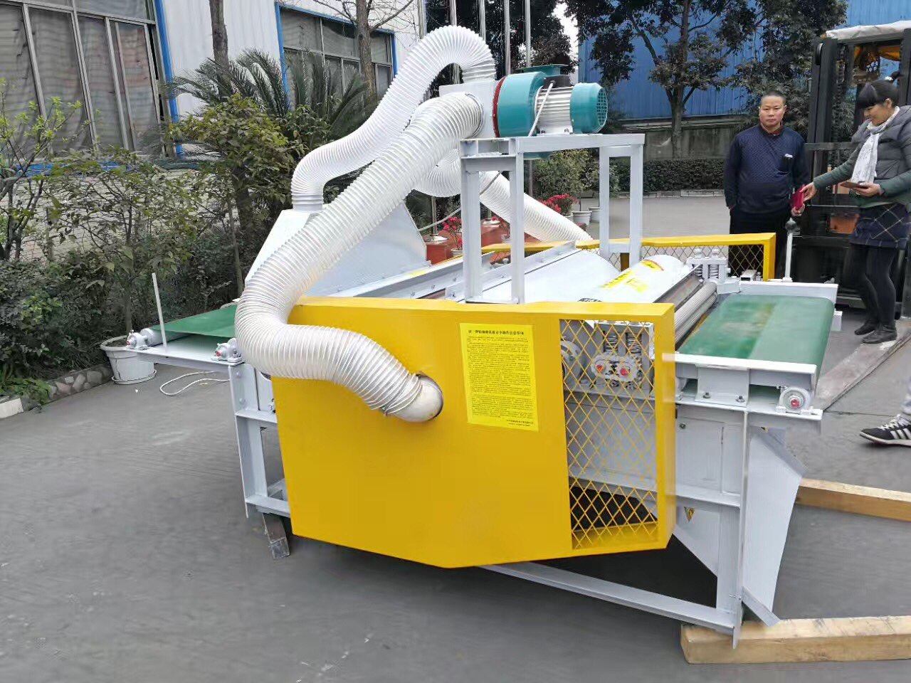 眉三牌双罗拉弹花机双棍加大风机拉丝梳花机6mtb101(101)-17a-i