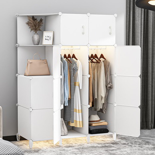 衣柜家用卧室经济型简易布衣橱结实耐用出租房用宿舍组装收纳柜子
