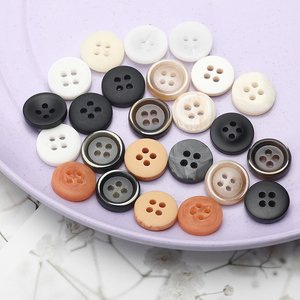 纽扣圆形四眼衬衫扣子高档衣服上衣衬衣小扣子男女衣角领口开衫扣