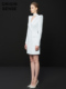 ORIGIN SENSE/知觉之门小众设计精品高档西装款白色垫肩气场短裙