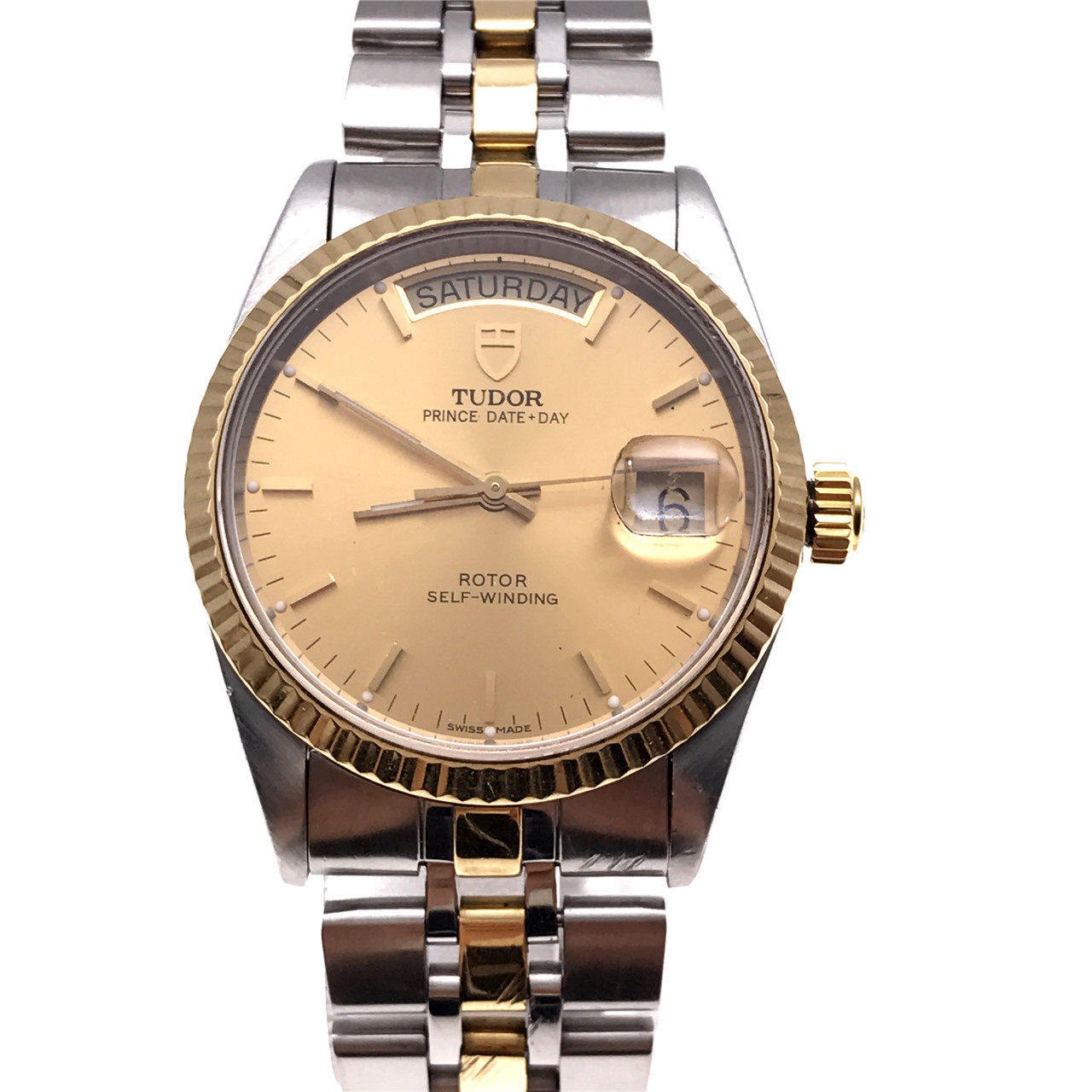 [9.0新]帝舵18k黄金精钢金面自动机械男表