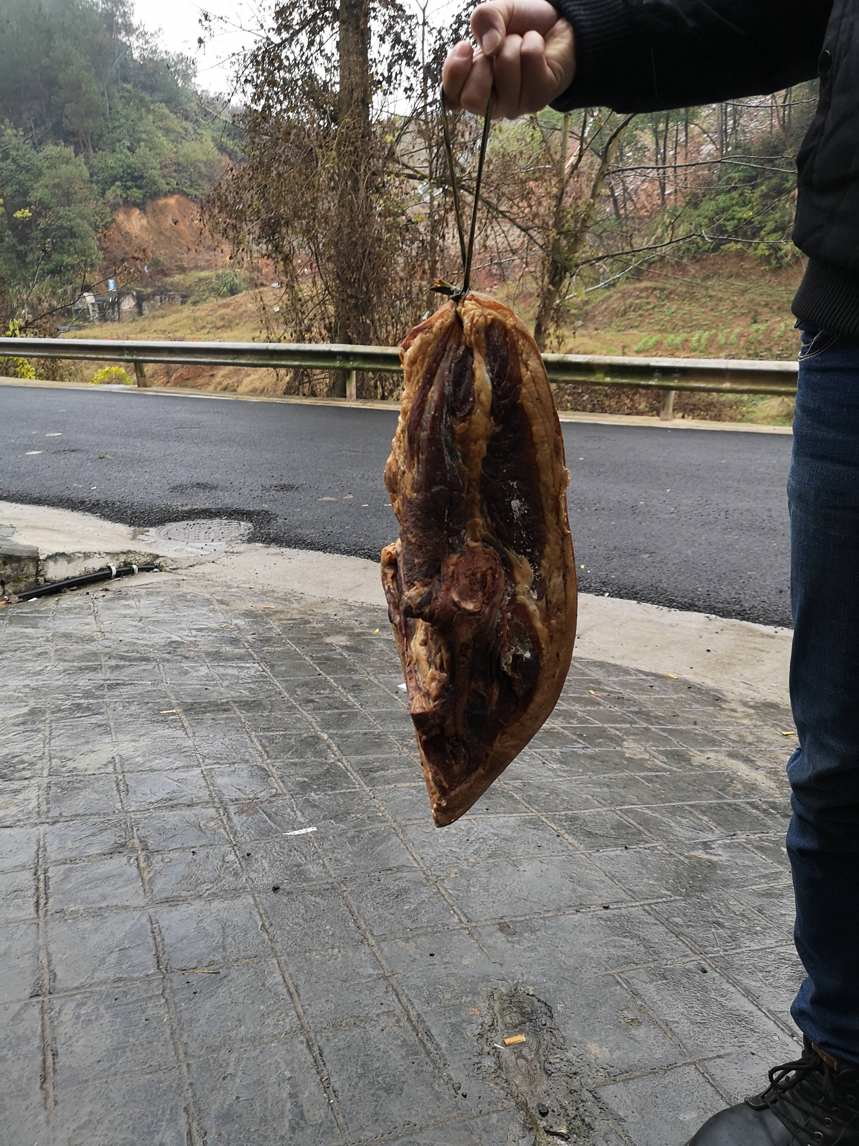 农家腊肉整块坐墩熏肉恩施土特产手工自制烟熏土猪辣肉瘦肉多