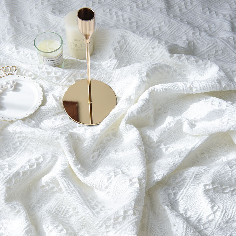 拍照背景布ins加厚白色立体花纹流苏布美食蛋糕宝宝摄影背景布