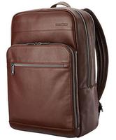 Samsonite中号皮质亮面商务电脑包背包男双肩包男CT39-360782