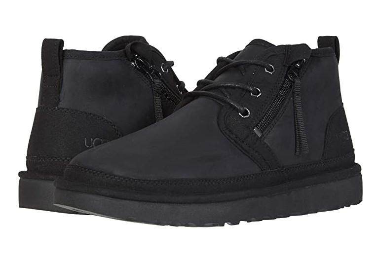 ugg男雪地靴棉靴拉链羊毛内里皮质保暖冬季neumelzip正品1103883