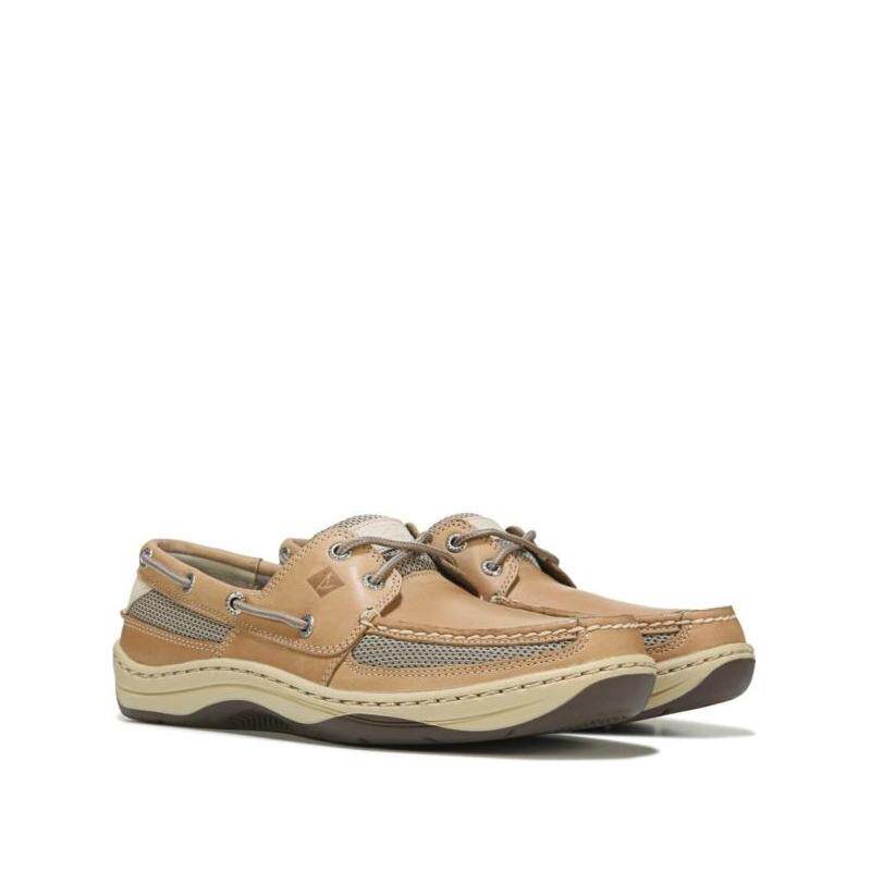 sperry top-sider男休闲帆船鞋皮面低帮系带防滑美国直邮35364