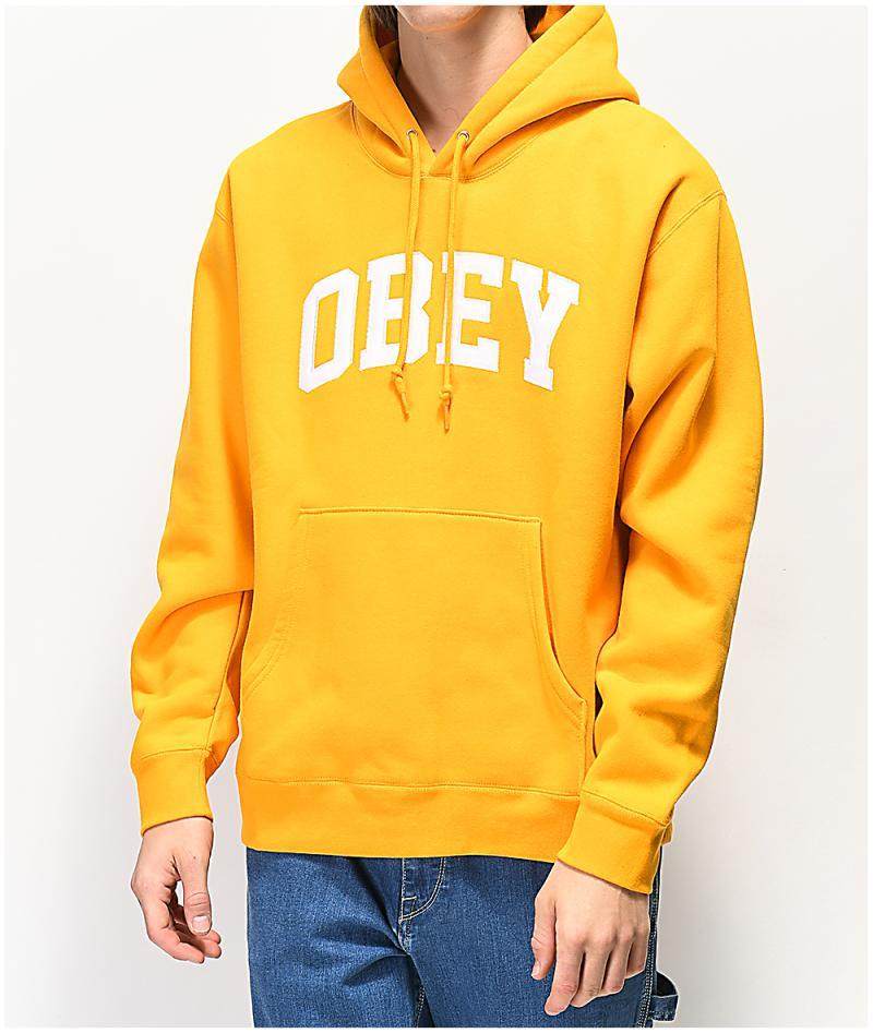 obey男卫衣套头连帽加绒舒适休闲青春流行街头潮流正品304126