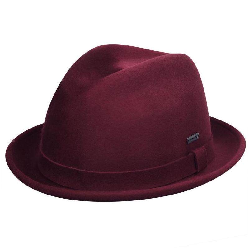 kangol袋鼠男士帽子礼帽毛毡帽羊毛宽檐帽百搭休闲正品96861