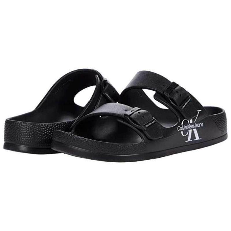 calvin klein ck男鞋拖鞋夏季黑色轻便透气时尚针扣正品12451312