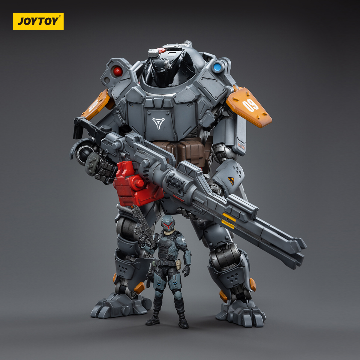 正品JOYTOY暗源钢骨机甲兵人可动变形玩具机器人成品塑料模型手办