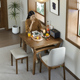 圆形餐桌方圆两用可折叠家用小户型正方形现代新中式实木吃饭桌子