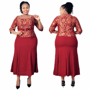 plus size dress for women fat lady party Dress 5xl 6xl 2024