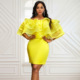 plus size dress for women clothes yellow big size shirt 4xl