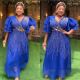 African Dress blue Women Evening dresses Africa Clothes Robe