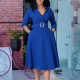 plus size dress red female big size dresses European fashion