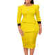 African Ladies Dresses For Work Office Slim Dress Women 女裙