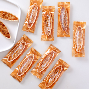 糯米船焦糖杏仁坚果酥脆烘焙糯米船包装袋长方形牛轧酥饼干机封袋