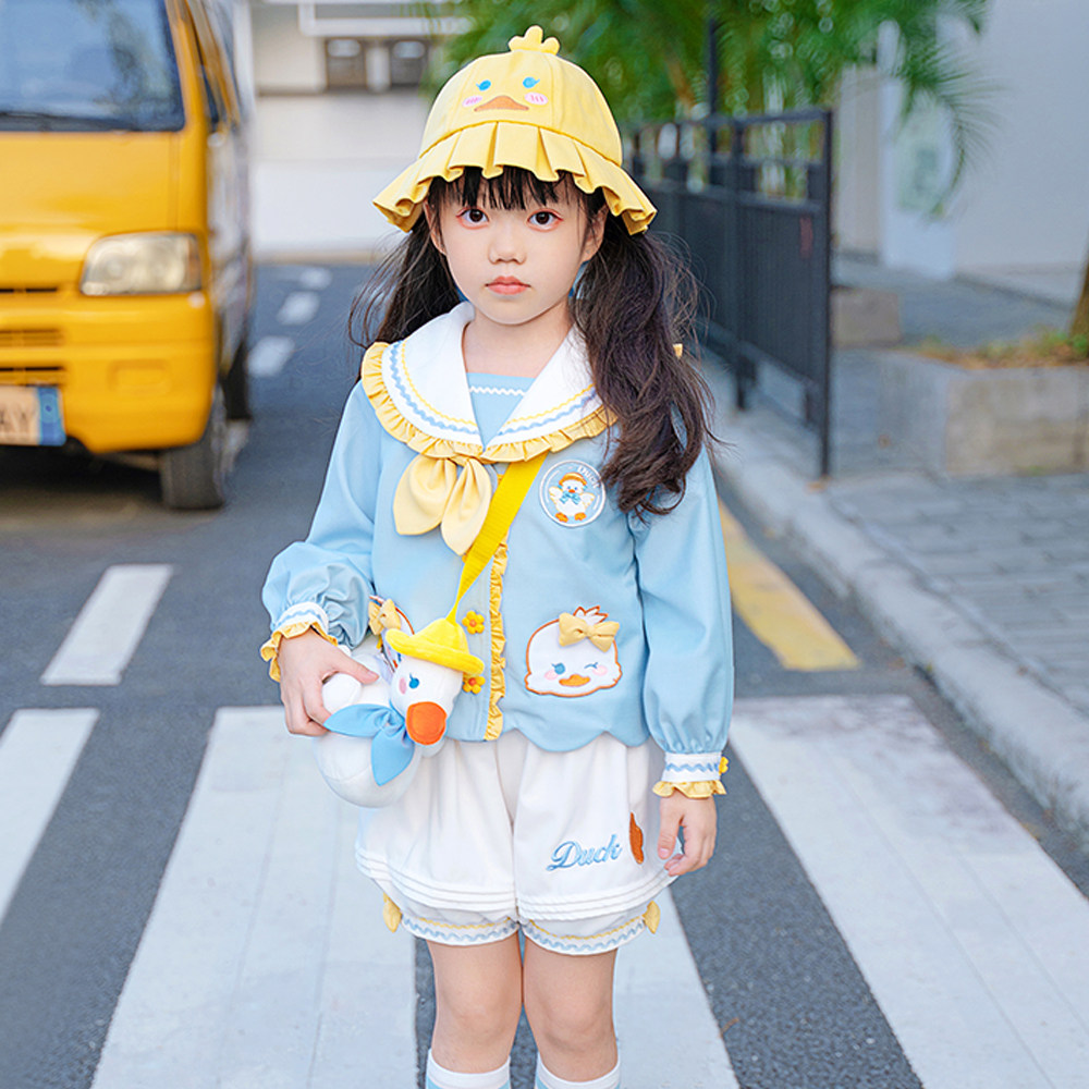冲鸭幼稚园 薇爷原创设计 幼儿园园服 亲子套装 可爱水手服