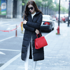 韩版超长款棉衣女加厚显瘦长过膝羽绒棉服大码修身长大衣冬天外套