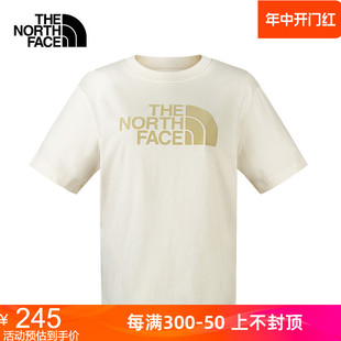 TheNorthFace北面短袖T恤女2024春夏新款舒适透气户外休闲88GE