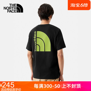 TheNorthFace北面短袖T恤男女款24春夏经典LOGO舒适透气户外88G9