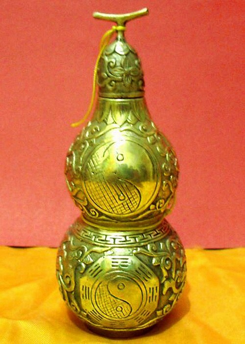 葫芦卧室风水八卦铜摆件葫芦家居新古典桌面