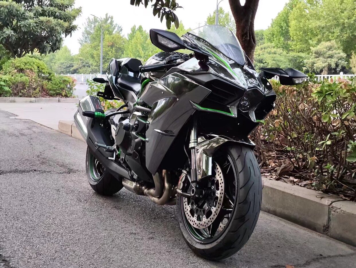 小忍者h2摩托车机车跑车公路赛全新国四电喷250c北极光地平线上牌