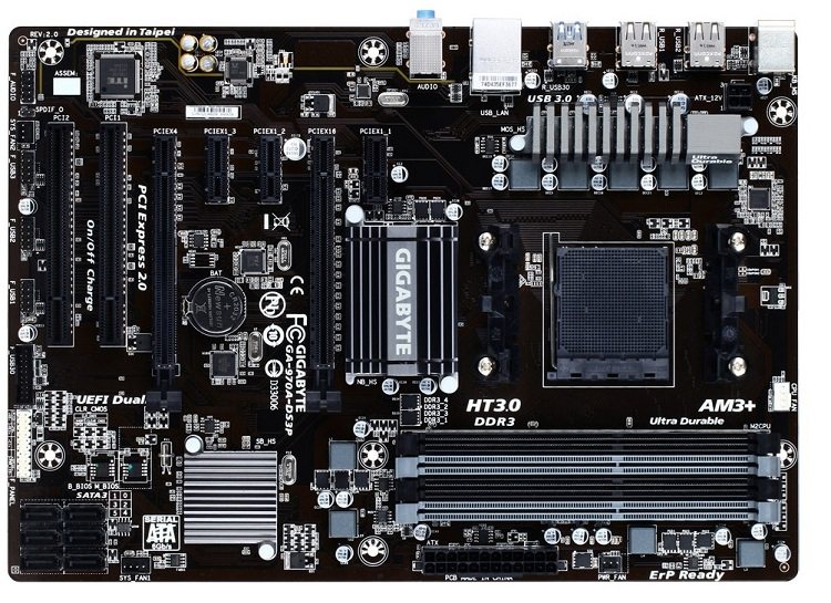 gigabyte/技嘉 970a-ds3p am3/am3 推土机 970主板 ddr3 fx大板