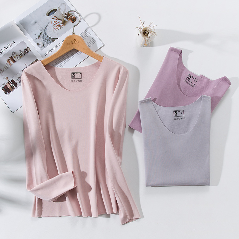 女士保暖上衣单件长袖冬季秋衣德绒圆领T恤加绒打底无痕内衣在类目 女士内衣/男士内衣/家居服, 保暖上装中 - 来自Buy2taobao.com提供专业的淘宝代购服务