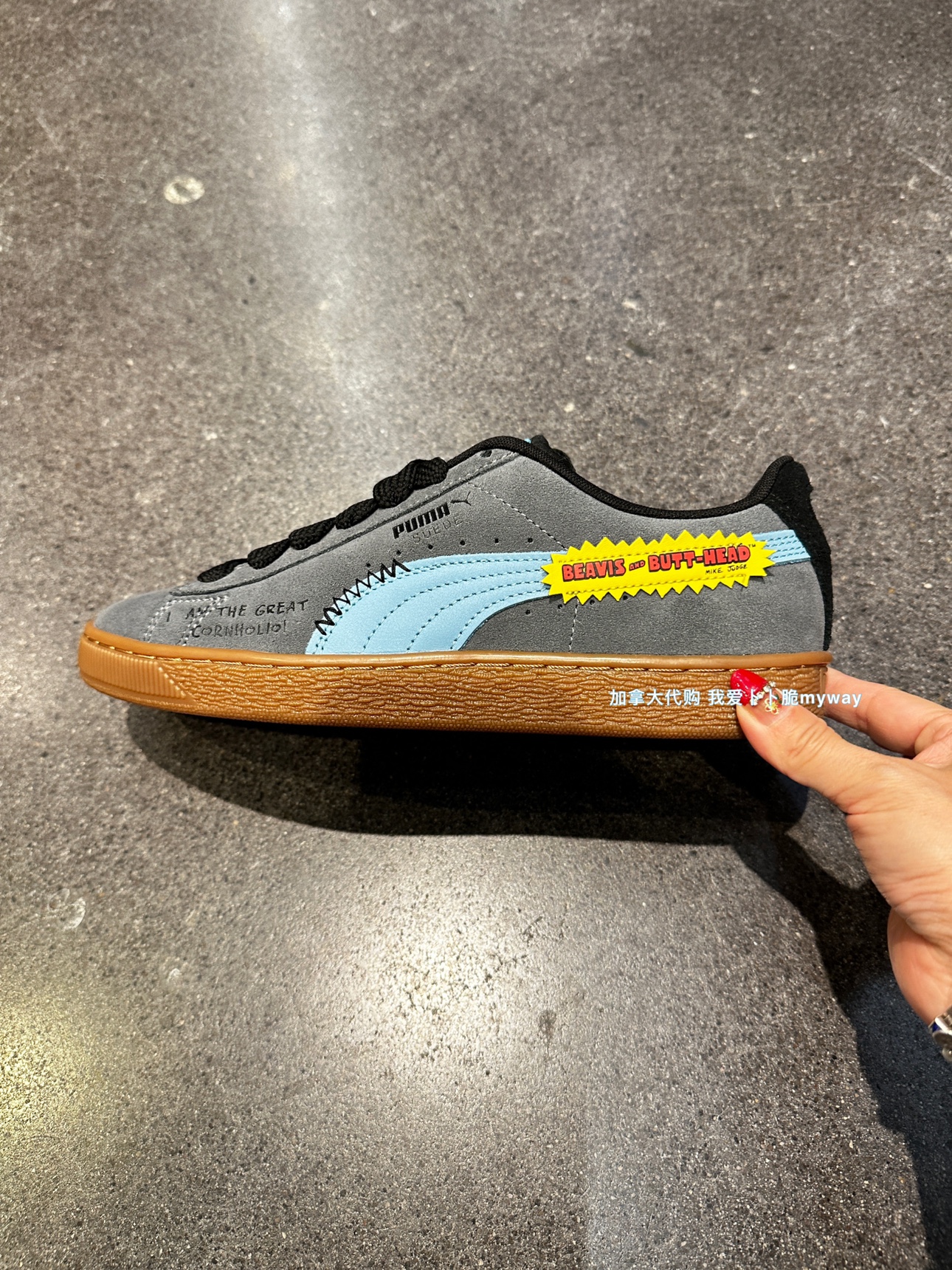 加拿大代购彪马PUMA Suede Beavis & Butthead低帮运动休闲男限量